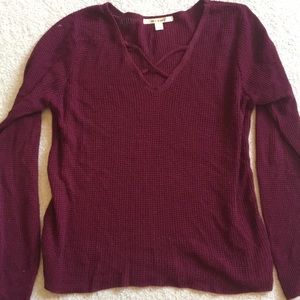 Burgundy sweater
